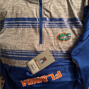 Colosseum Royal Blue & Orange Team Pullover